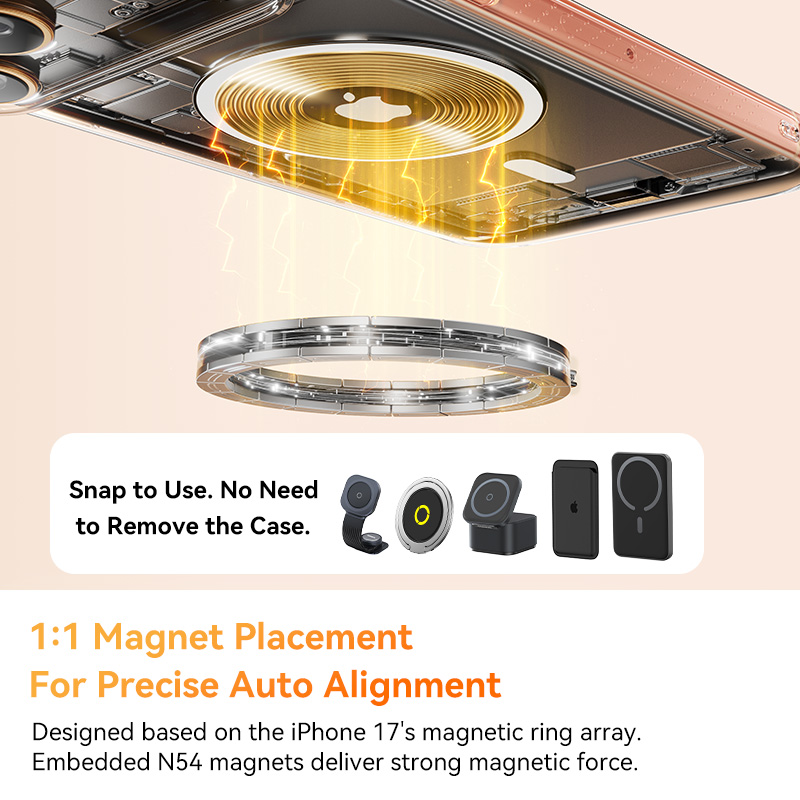 Funda magnética Baseus para iP - Magsafe Wireless Charger reseña y precio